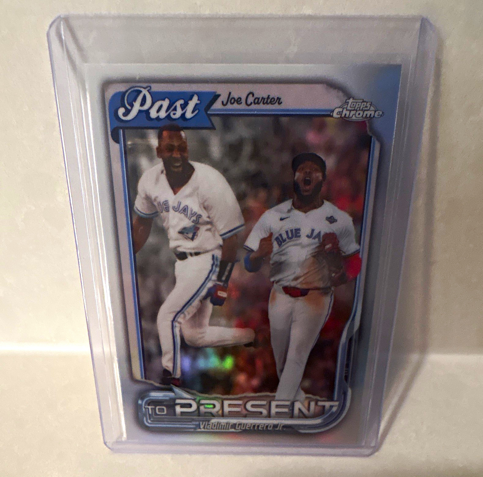 Topps Chrome Past to Present Insert PTP-6 Joe Carter/Vlad Guerrero Jr. Blue Jays