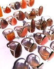 Newarrive Botswana Agate Gemstone 925 Sterling Silver Plated Rings Lot Jewelry