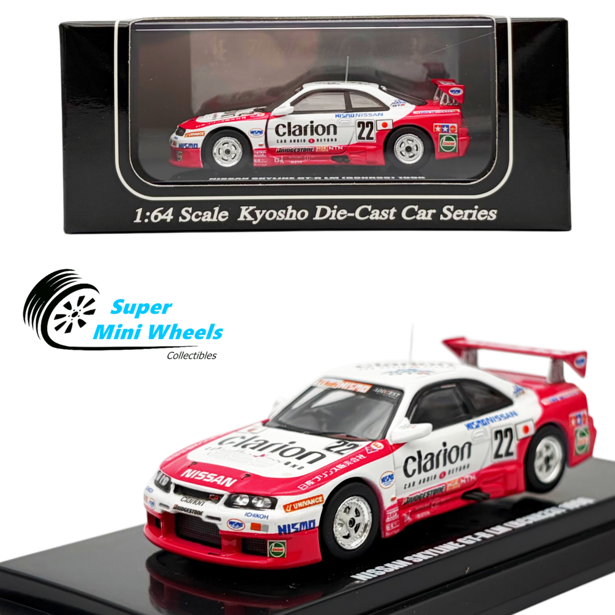 Kyosho 1:64 Nissan GT-R LM BCNR33 1996 #22 | eBay