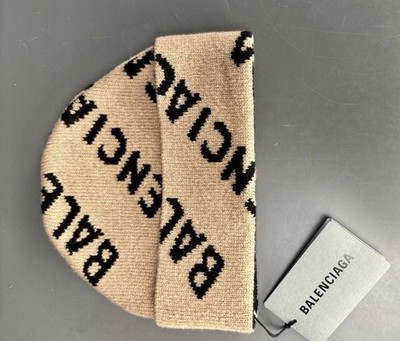 BALENCIAGA Strickmütze Beanie braun  neu unbenutzt mit  Etikett  