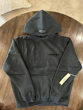 Medium Fear Of God Essentials Hoodie SS22 Stretch Limo  (New + FREE SHIPPING)