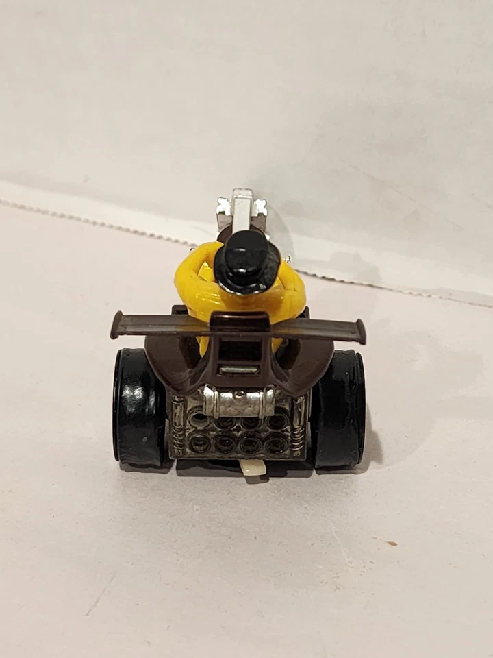 Chopcycle Bruiser Cruiser de colección Hot Wheels, marrón, conductor amarillo, 1971 Mattel en muy buena condición Foto 4 de 4