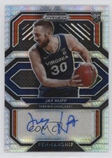 2021-22 Panini Prizm Draft Picks College Penmanship Hyper Jay Huff Auto 0qc1