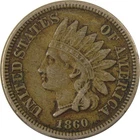 1860 Indian Head Cent VF Very Fine Details Penny 1c Coin SKU:CP1160