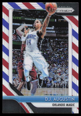2018-19 Panini Prizm #129 Prizms Red White and Blue D.J. Augustin