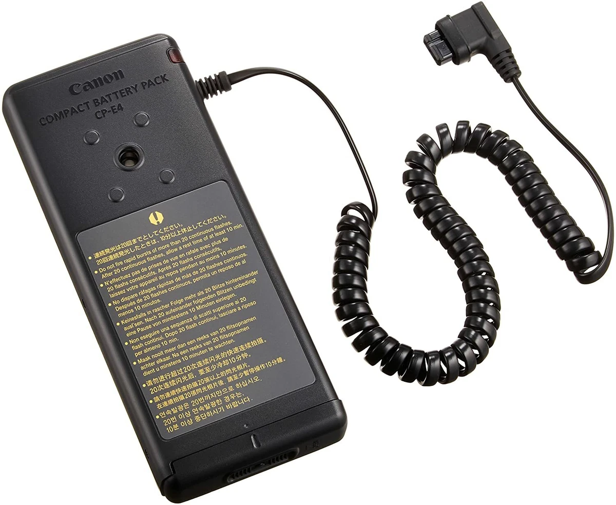 Canon CP-E4 Compact Battery Pack for Speedlite 580EX II, 600EX II-RT & MR-14EX