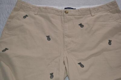 珍品　Ralph Lauren usmc チノ　スラックス　リヨセル　ギャバ 45184-a Chaps Ralph Lauren Shorts Khakis Tan Pineapple Design Size