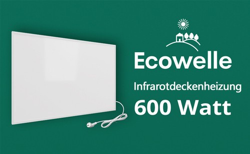 Ecowelle Deckenheizung Infrarotheizung 300-1400W Smart Thermostat APP - Bild 18 von 67