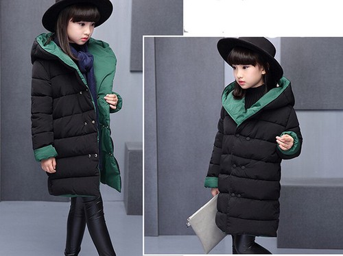 Child Winter Hooded Jackets Kids Girls Padded Warm Coats Thick Snowsuit Outwear - Picture 9 of 34