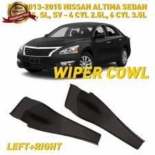 2X Front LH+RH Windshield Wiper Cowl Extension Trim For 2013-2015 Nissan Altima