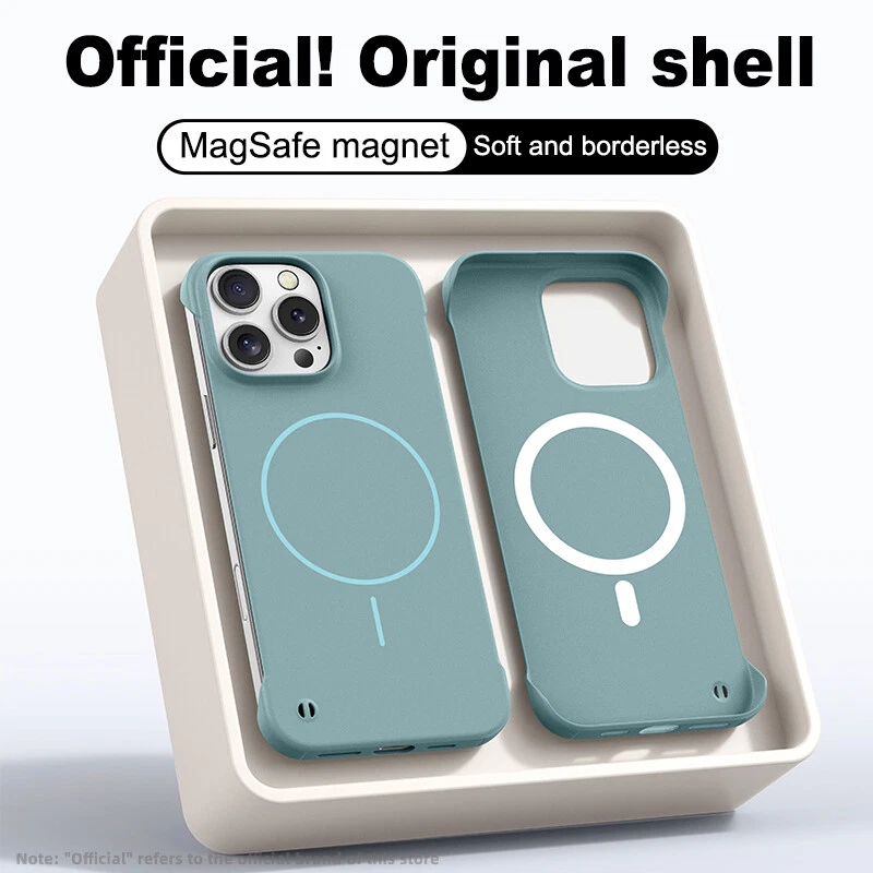 Ultra-Thin Magnetic Frameless Phone Case for iPhone 12 13 14 15 16 Pro Max