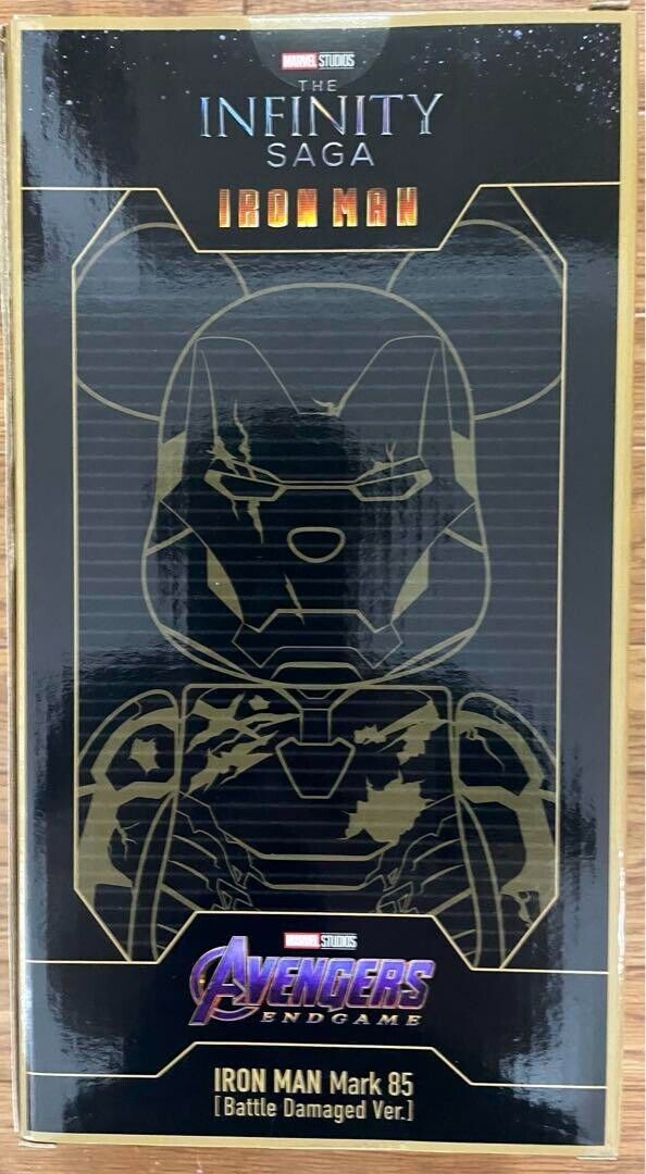 BE@RBRICK 400% IRON MAN Mark 85 Damaged Ver. lottery prize BE@RBRICK 400% IRON MAN Mark 85 Damaged Ver. lottery prize