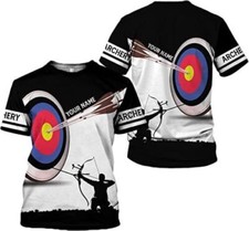 Personalized Name Archery Shirt 3D All Over Printed Sportwear T-shirt 2