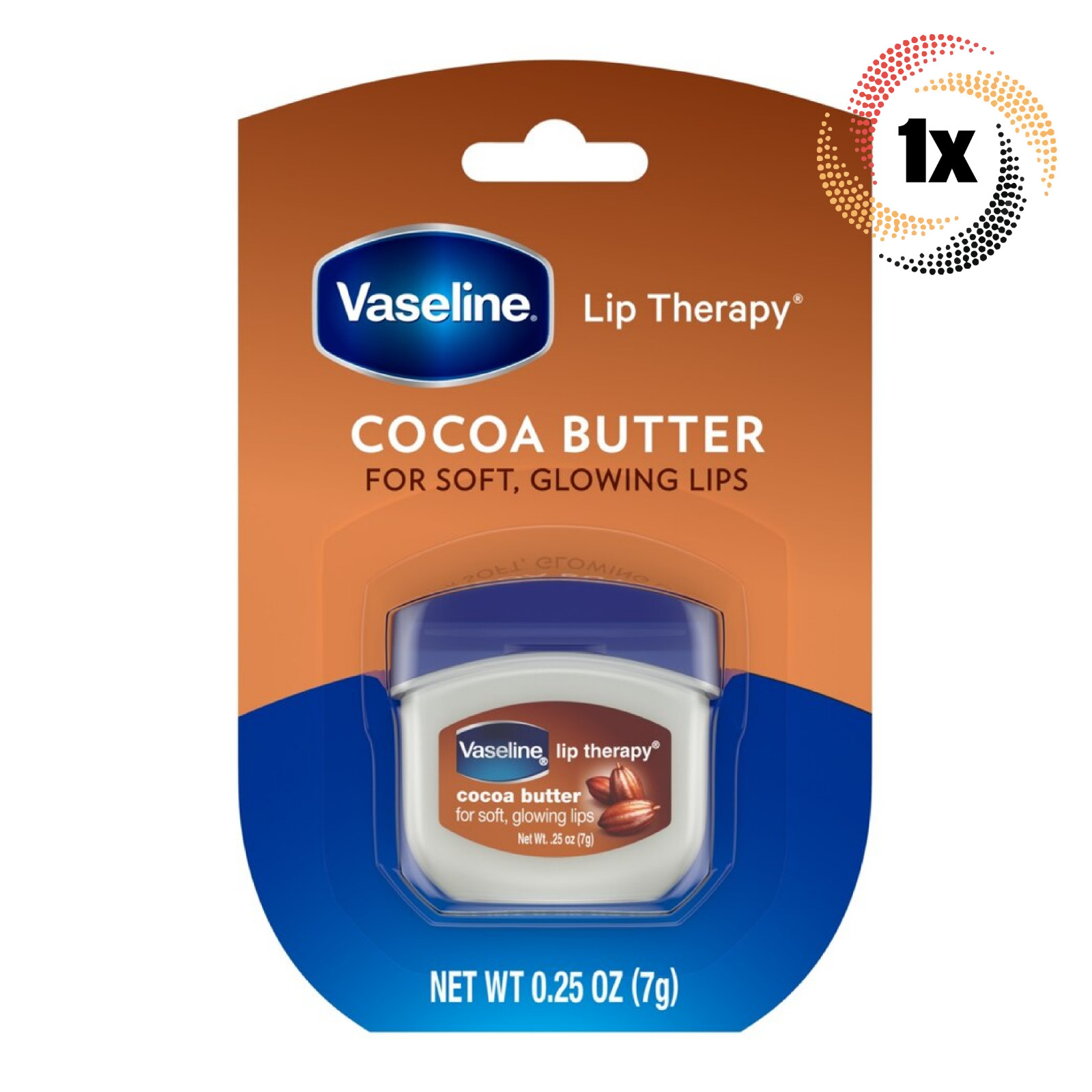 1 Упаковка вазелинового крема для губ с ароматом какао-масла 25 унций Для мягких сияющих губ 2190₽