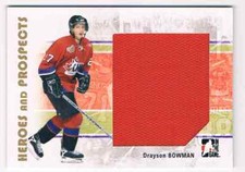 2007-08 HEROES & PROSPECTS JERSEY DRAYSON BOWMAN JERSEY 1 COLOR HOME HARDWARE