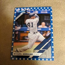 2019 Donruss Independence Day Variation SP #129 Miguel Andujar Yankees 🔥⚾🔥