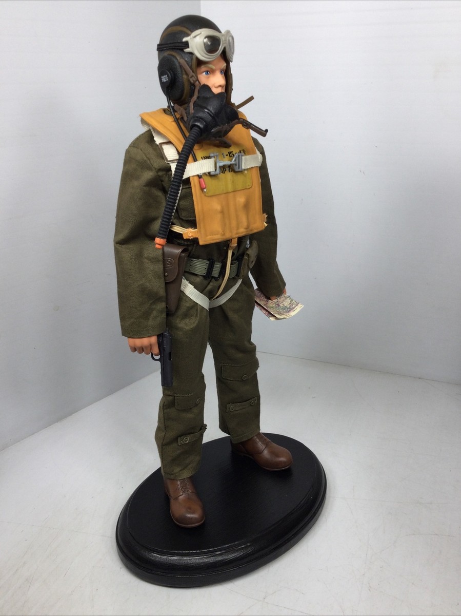 1/6 GI JOE CUSTOM US 9TH AIR FORCE FIGHTER PILOT WW2 PARACHUTE P