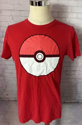 Pokemon Ball Red Short Sleeve T-Shirt Men's  Medium
