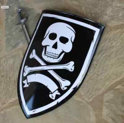 Handmade Shield Medieval 18GA Steel Knight Battle Armor LARP Shield Halloween