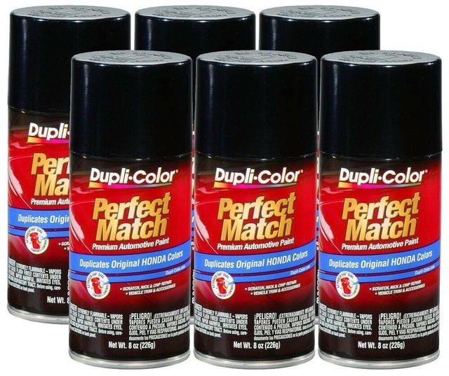DupliColor Nighthawk Black Pearl Honda (B92P) 8 oz. Spray Paint (Pack