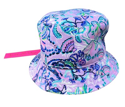 NWT Lilly Pulitzer Bucket Hat Lilac Freesia Mermaid For You  display picture 1