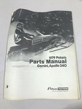 NOS Polaris 1979 Gemini Apollo Parts Manual Book Vintage Snowmobile 250 340