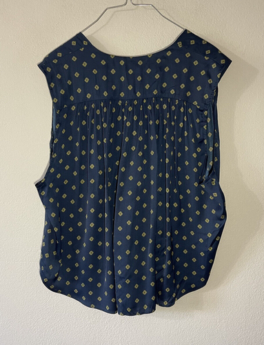 Nuevo con etiquetas Top Free People Mornings in Marrakech Lunares Azul Corbata Frontal Talla M - Imagen 7 de 11