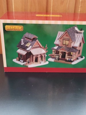 Lemax ~  Sugartree Maple Farm Village Buildings - 2 Piece Set #75207 