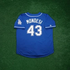 Raul Mondesi 1999 Los Angeles Dodgers "Think Blue" Alternate Jersey w/ Patch