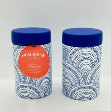 Two Opalhouse Food Jars Stainless Steel Insulated 16.3 Oz Target 2018 Blue White