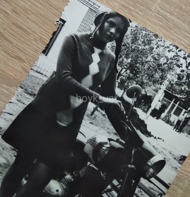 1973 Woman Motorcycle Helmet Biker Lady Pretty Girl Rider Bike Vintage Photo | eBay 1973 Woman Motorcycle Helmet Biker Lady Pretty Girl Rider Bike Vintage Photo | eBay