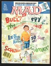 Mad Magazine #320 7/1993-"Buy This Issue Schmuck" fold-in cover-Spy vs Spy-Se...