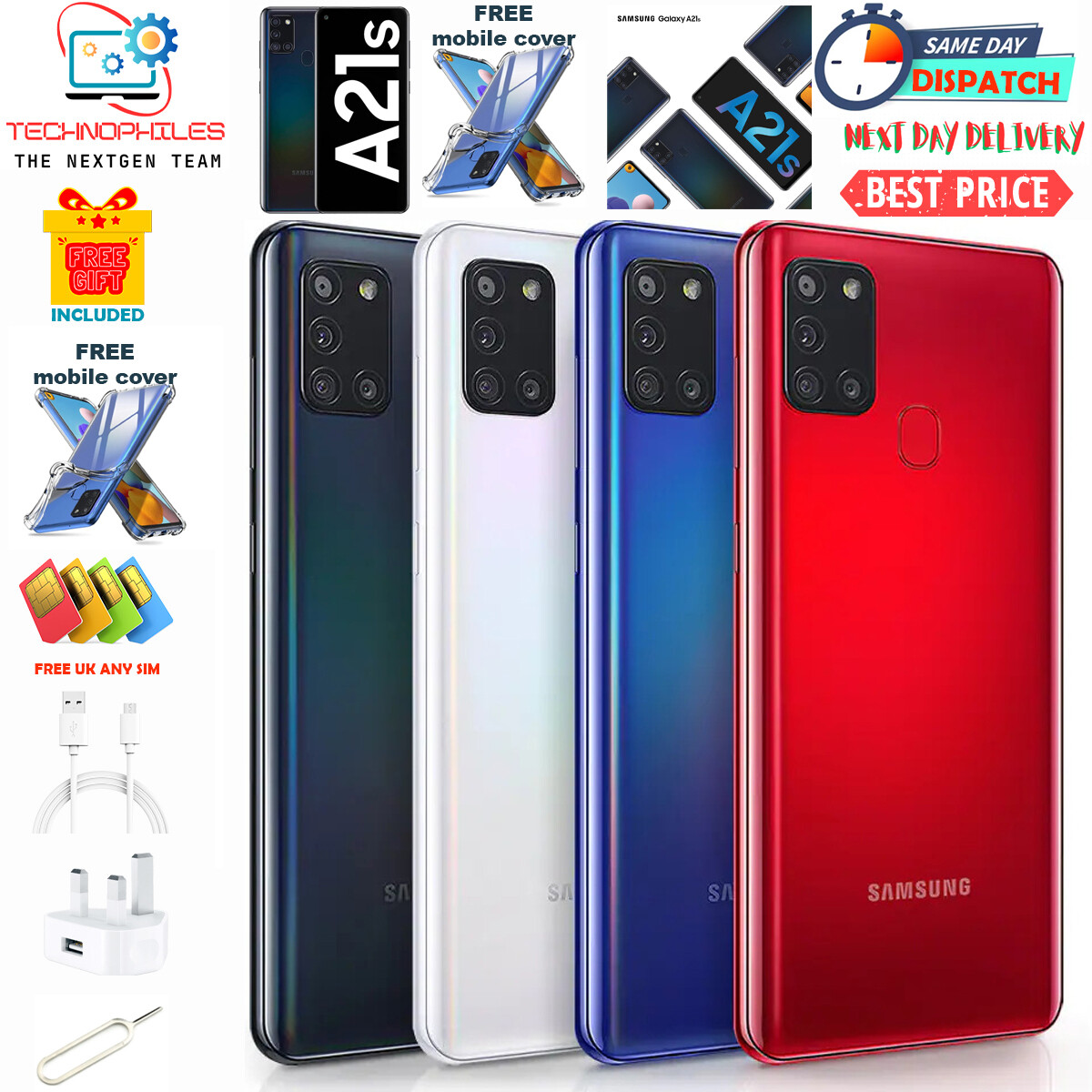 Blue Samsung A21s Price Samsung Galaxy A21s 64GB All Colours Dual - Main Image