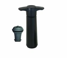 2 Piece Vacu Vin Wine Preserver VACUUM CORK BAR KIT Pump & Bottle Stopper