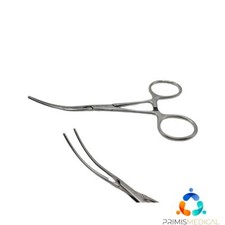 Jarit 320-182 DeBakey Clamp Curved Ring Handle 46.5mm Jaw 5-1/4"
