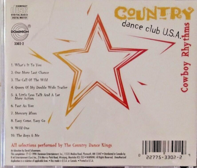 CD Country Dance Kings COWBOY RHYTHMS (1994 Dominion Country