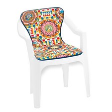Coussin Chaise Jardin Chaise Mosaïque Souple Pliant Assise Dossier