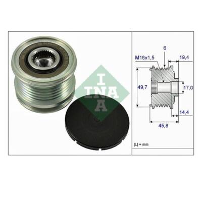 INA 535 0168 10 Generatorfreilauf für Mercedes-Benz W204 Jeep Compass