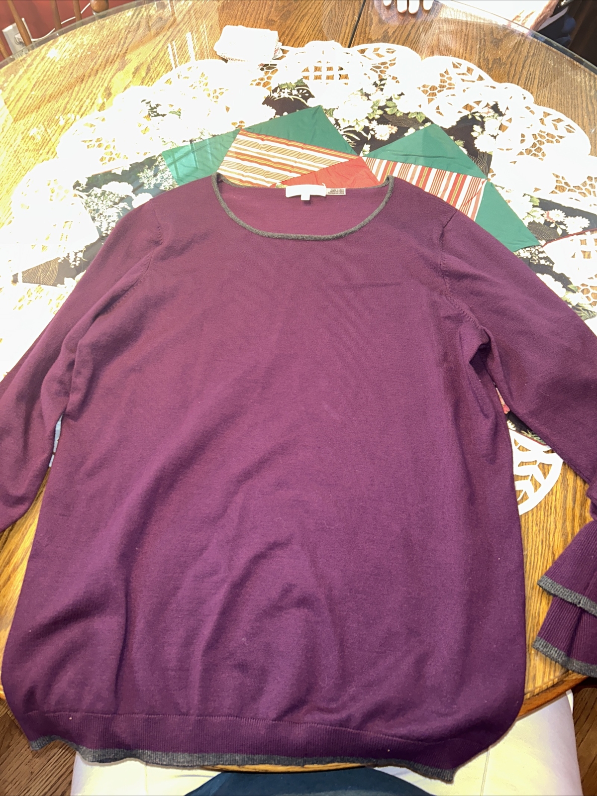 Calvin Klein Women's Pullover Solid Sweater  Purp… - image 1