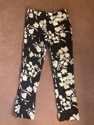 Escada Sport Pants pattern  Cotton Straight Leg Women s SZ 38 Made in Italy