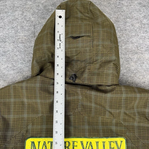 Obermeyer Ski Teton Jacket Plaid Green Nature Valley Logo Waterproof Mens XS image 20