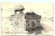 S04-8446, GRAVE OF HOGER DRACHMANNS, DANMARK 1912 PMKed, POSTCARD