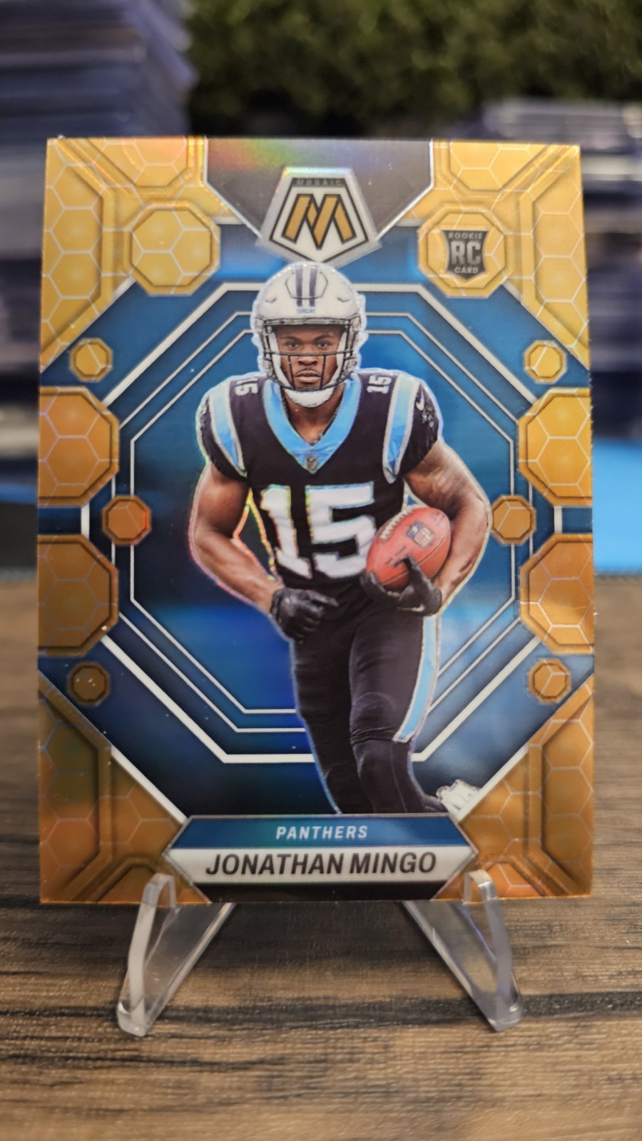 2023 Panini Mosaic Jonathan Mingo Honeycomb Prizm SSP #336 RC Rookie Panthers 🔥