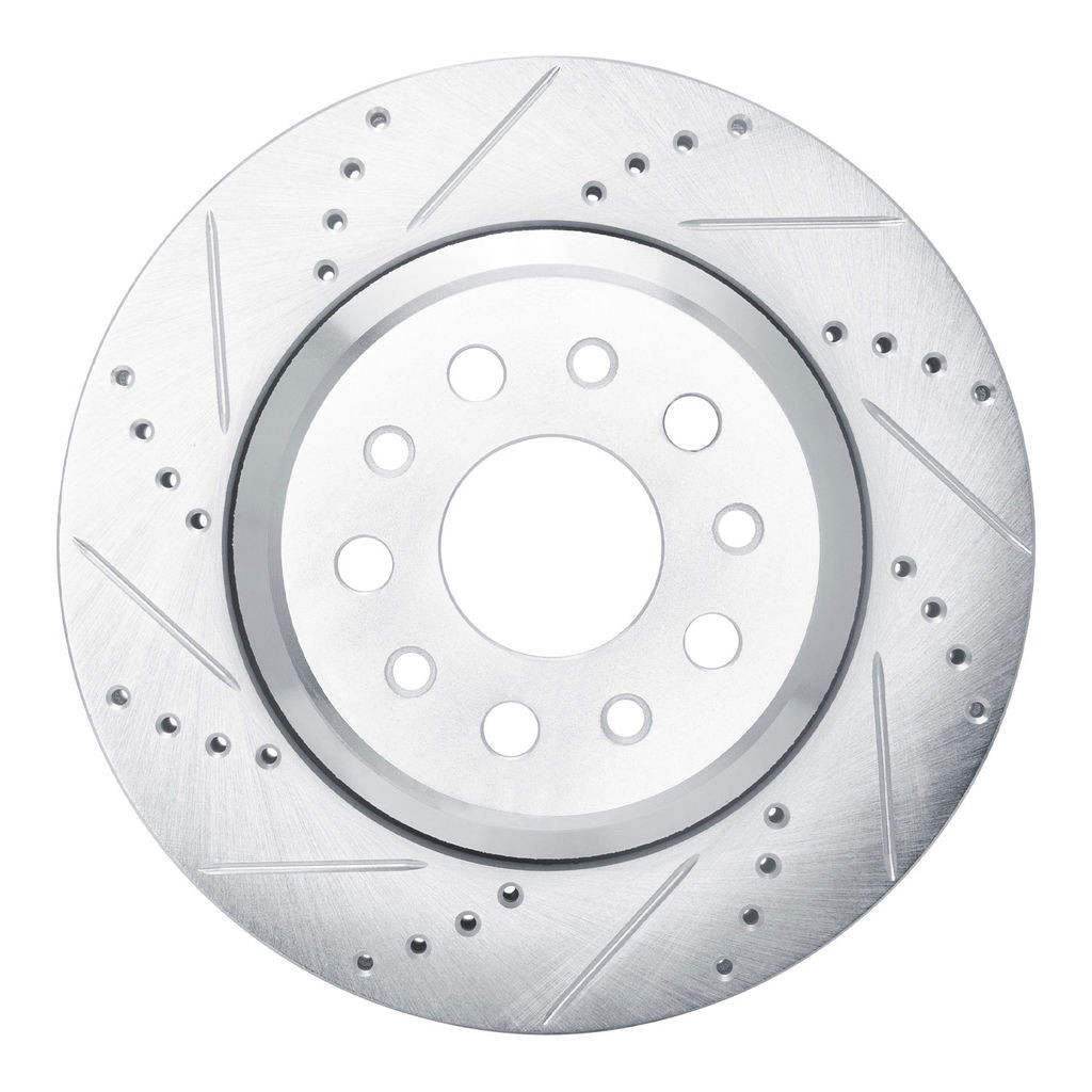For Maserati Ghibli 2014-2016 Rotor Set | Silver | Drilled And Slotted Rotor