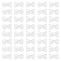 "50X Mini Schleifenband 0,8\" Satin FüR Diy Hochzeit Weiß"