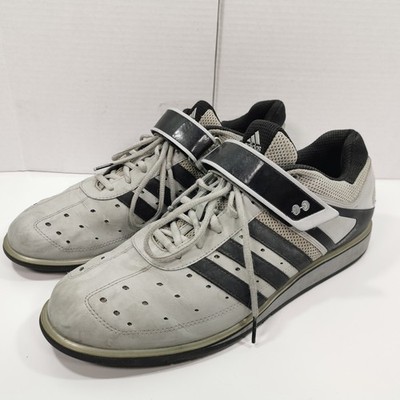 ADIDAS POWER PERFECT II WEIGHTLIFTING SHOES G45632 MEN S SIZE 13 GREY BLACK L