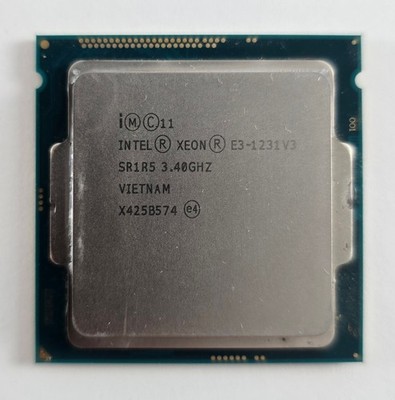 Intel Xeon E3-1231 v3 (4x 3.40GHz) SR1R5 CPU Prozessor Sockel 1150 + CPU Kühler