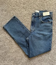 Abercrombie Fitch Womens The 90s Straight Jeans Size 30 10R Ultra High Rise