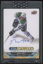 2024-25 Upper Deck Clear Cut UD Canvas Roope Hintz Auto #CS-RH