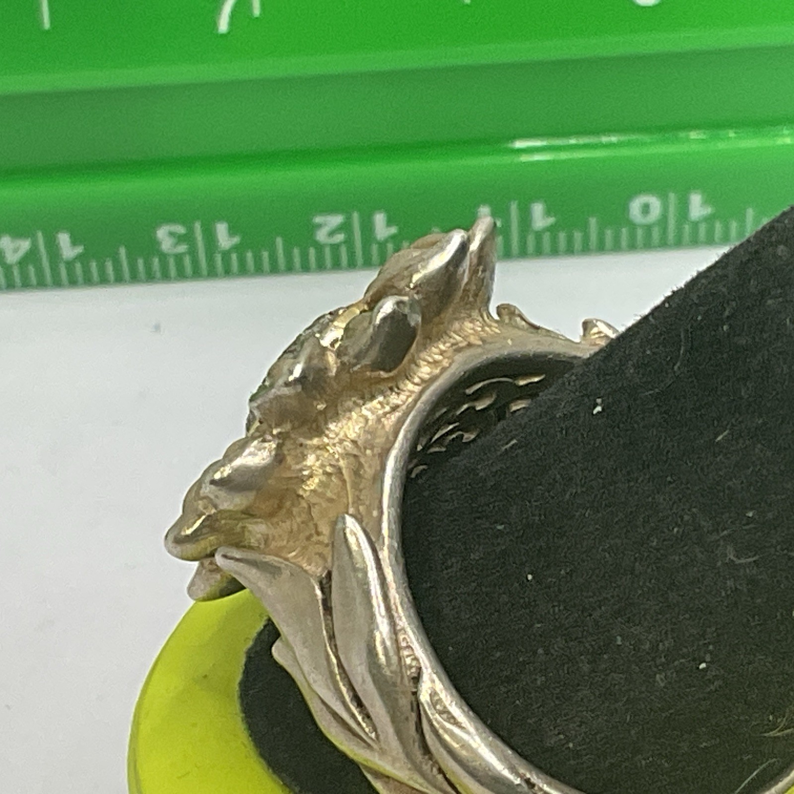 Sterling Silver ring rhinestone rosette flower ri… - image 4